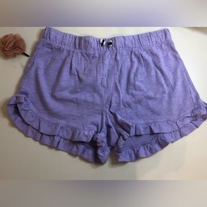 Girls' ruffle pull-on short in soft chino